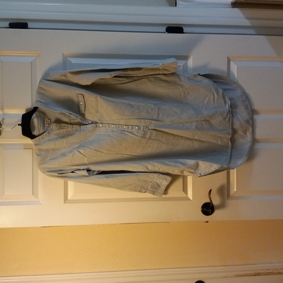 Merona Light Blue Button-Down Shirt Size Large - Picture 1 of 4